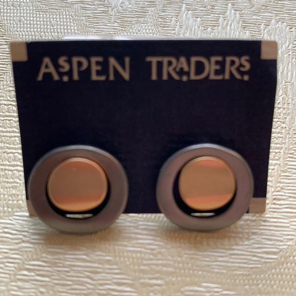 Jewelry - NEW Aspen Traders Brass & Rhodium Plate Earrings